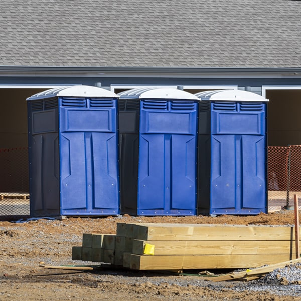 what is the expected delivery and pickup timeframe for the porta potties in San Fernando TX